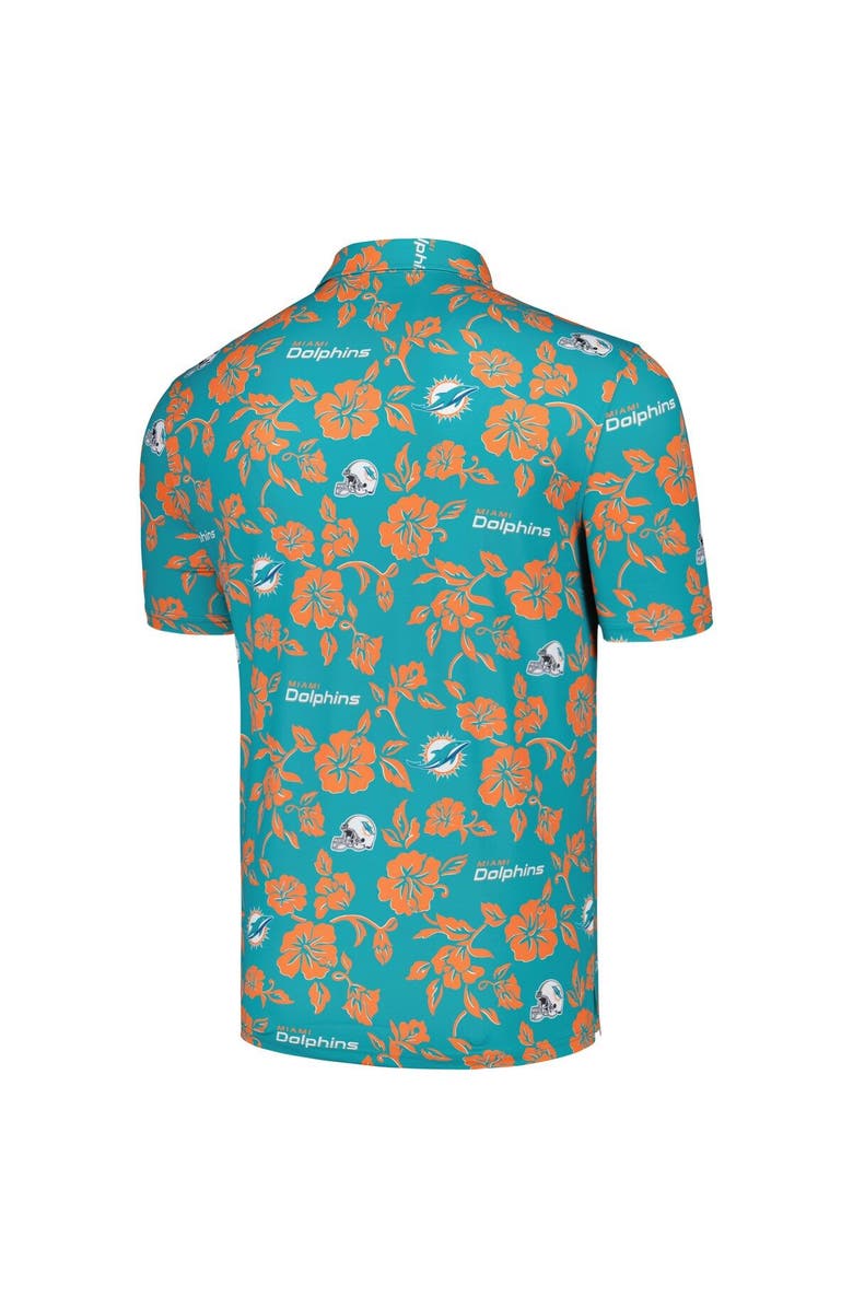 Reyn Spooner Men's Reyn Spooner Aqua Miami Dolphins Pua Performance Polo, Alternate, color, Aqua