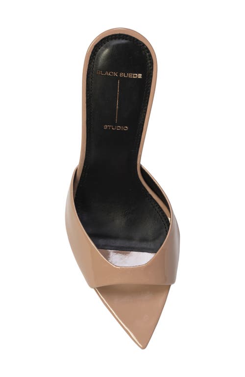 Black Suede Studio Brea Pointed Toe Sandal In Pink