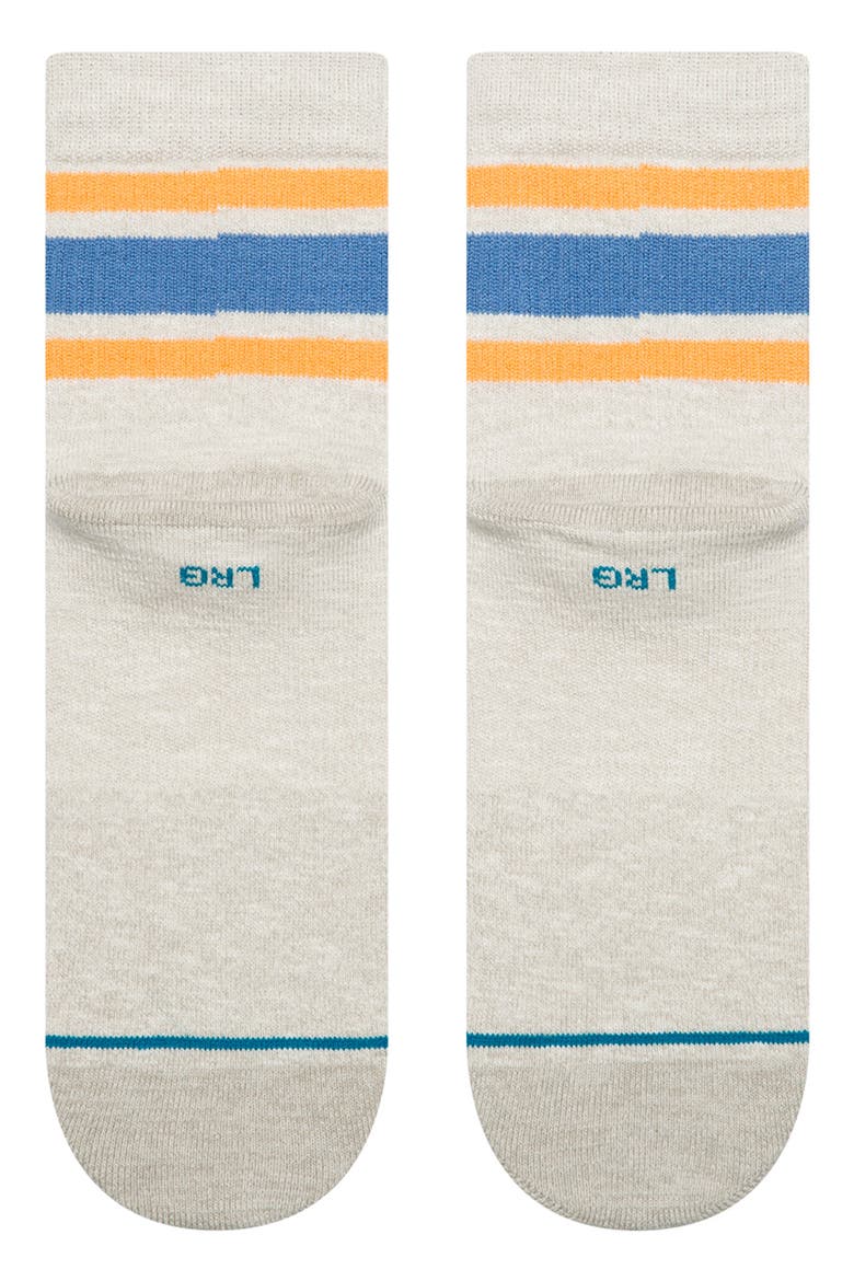 Boyd Slub Quarter Socks, Alternate, color, HEATHER GREY