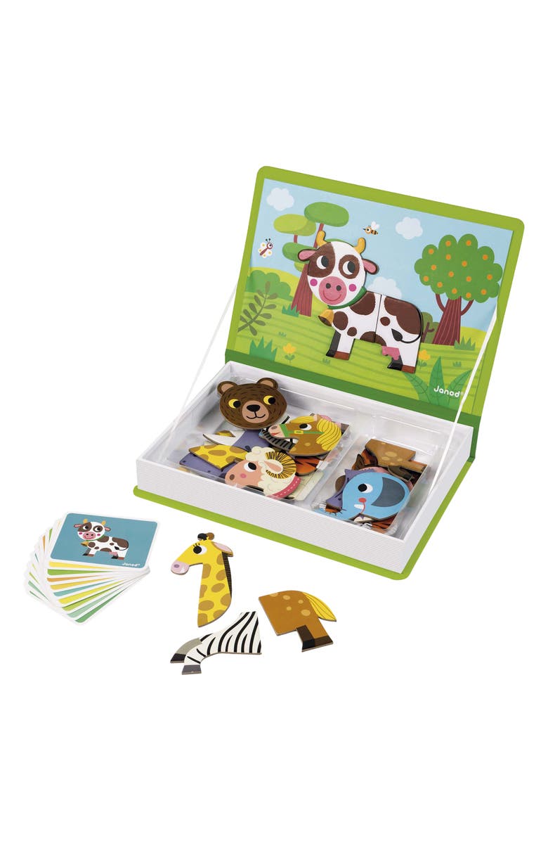 Janod Magnéti Book Animal Theme 40-Piece Game, Alternate, color, 