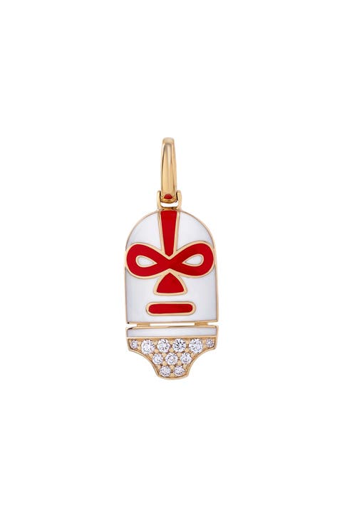 The Destroyer Luchador Charm