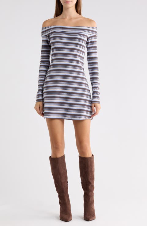 Tosie Off Shoulder Long Sleeve Minidress