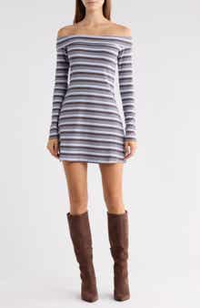 Tosie Off Shoulder Long Sleeve Minidress