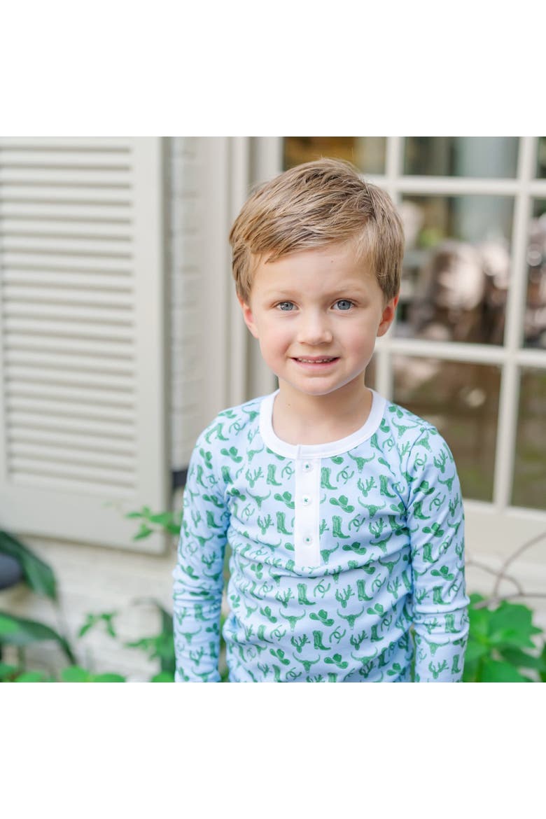 Jack Boys' Pajama Pant Set, Alternate, color, Wild West Blue
