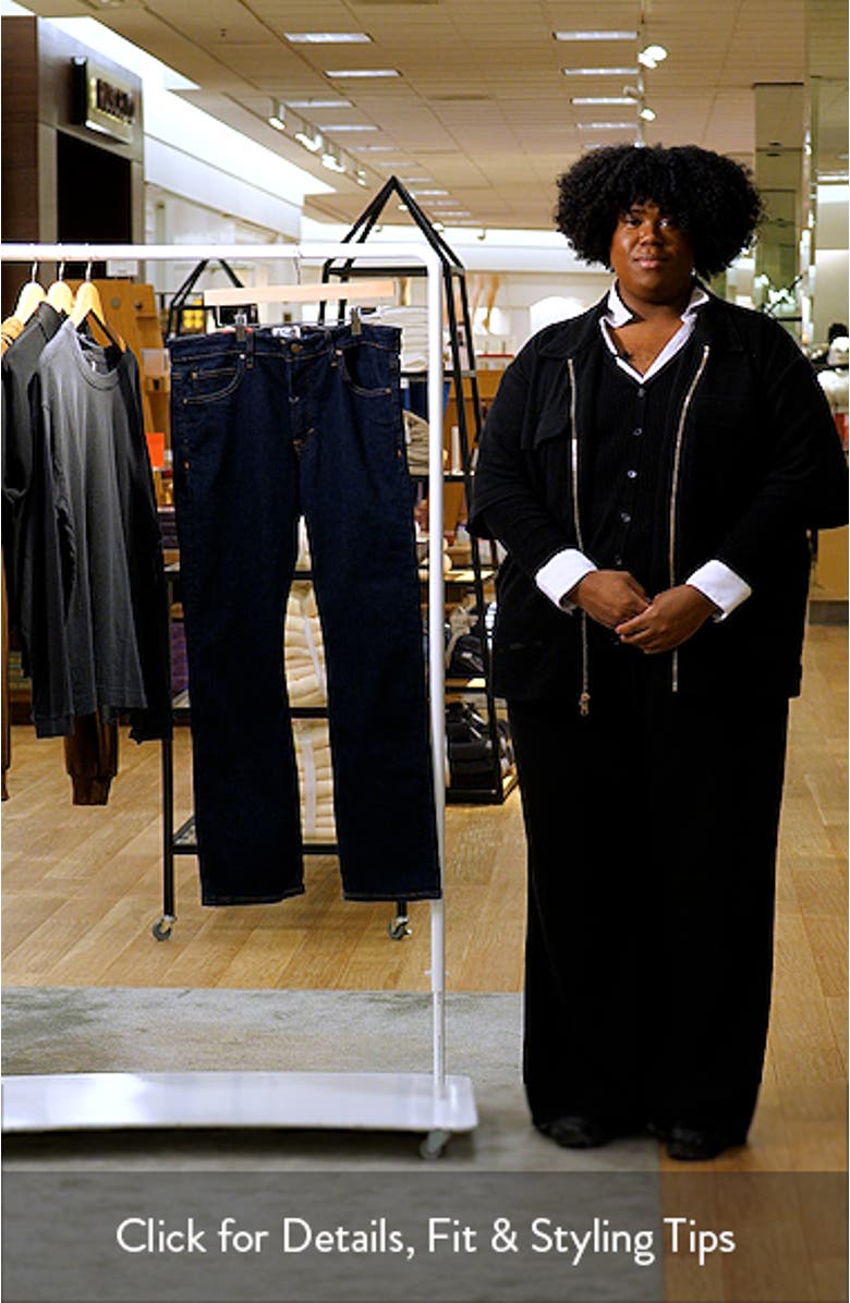 Slim Straight Stretch Denim Jeans, sales video thumbnail