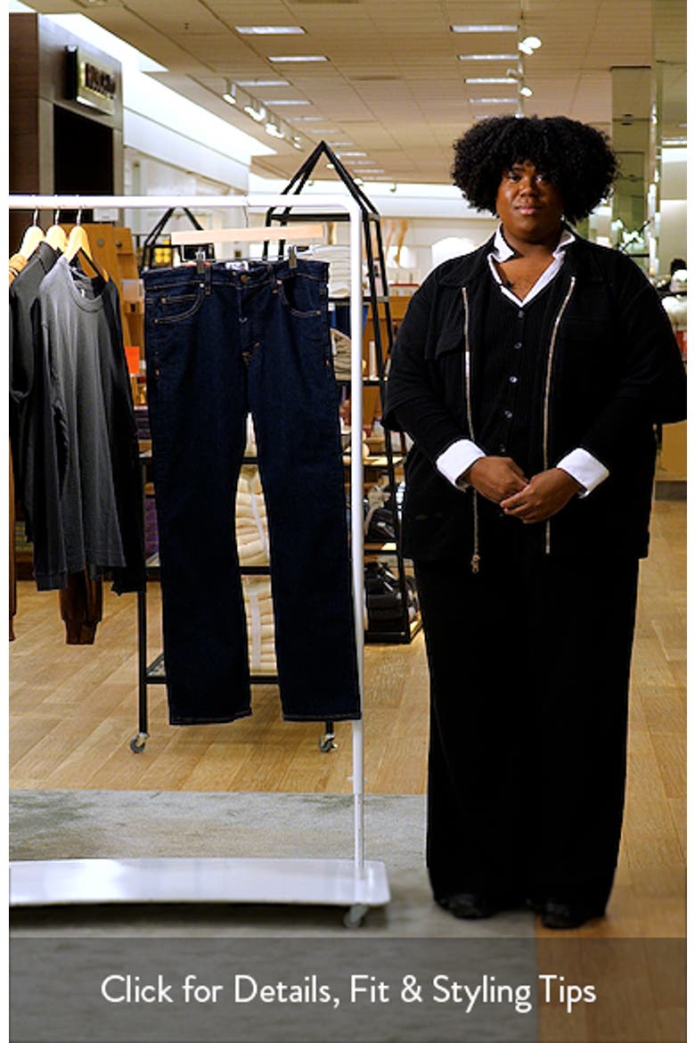 Slim Straight Stretch Denim Jeans video