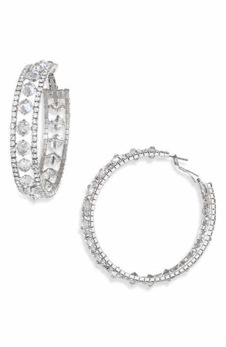 Tasha CZ Hoop Earrings