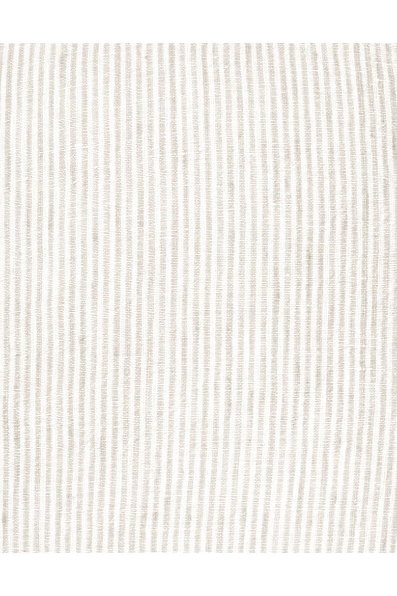 So Soft Linen Pillow with Down Alternative Insert, Alternate, color, Beige Pinstripe