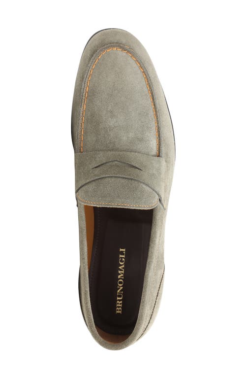 Bruno Magli Men's Silas Slip On Penny Loafers In Taupe Suede