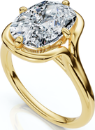 Bliss Diamond Certified 3Ct Sylva Elongated Cushion Diamond Engagement Ring 14k Gold Lab Grown