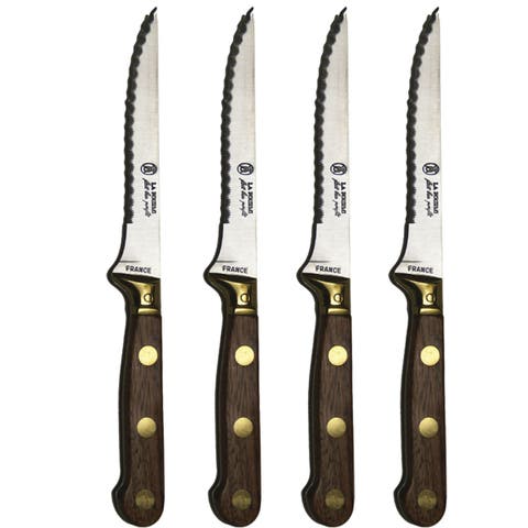 La Fourmi 4 Piece Laiton Steak Knife Set in Wood Presentation Box