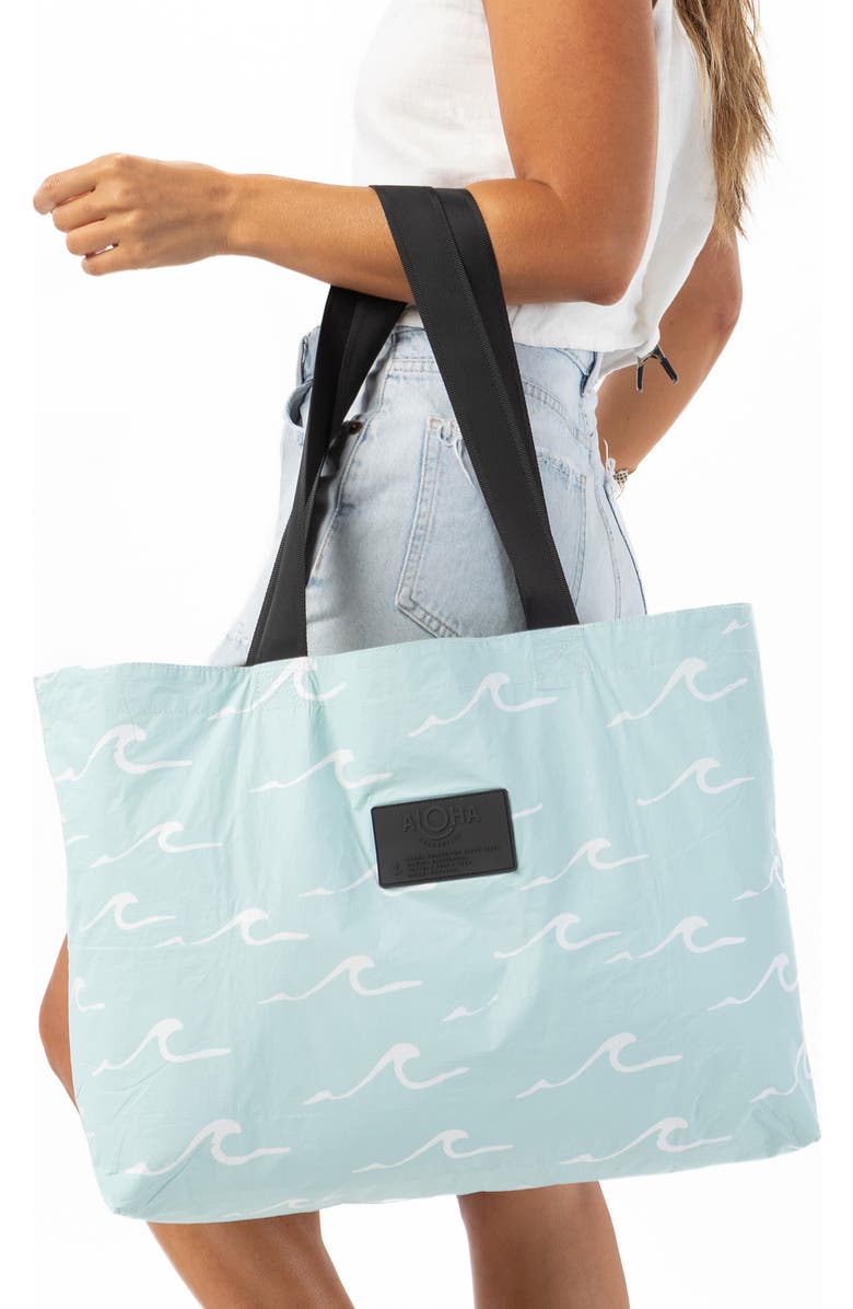 Aloha Collection Seaside Holo Holo Reversible Water Resistant Tyvek<sup>®</sup> Tote, Alternate, color,