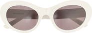 Balenciaga 55mm Oval Sunglasses