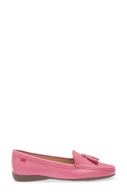 Marc Joseph New York Riviera Tassel Loafer In Pink Grainy