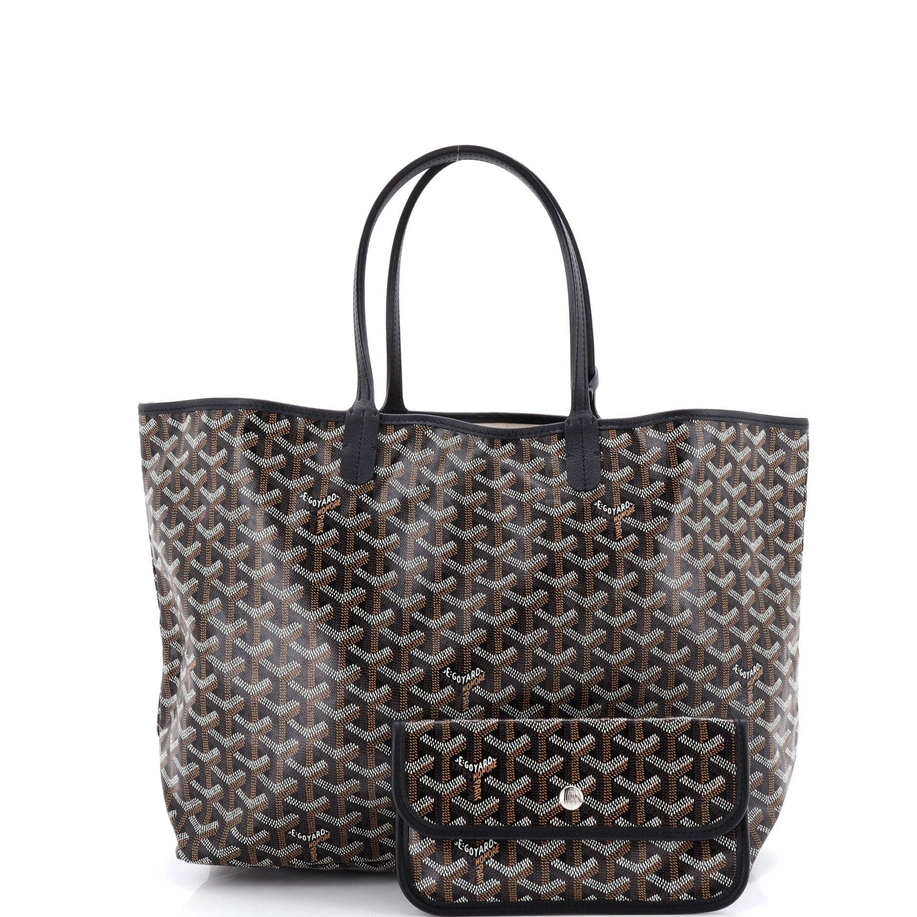Pre-Owned Goyard Saint Louis Tote Coated Canvas PM, Alternate, color, Black