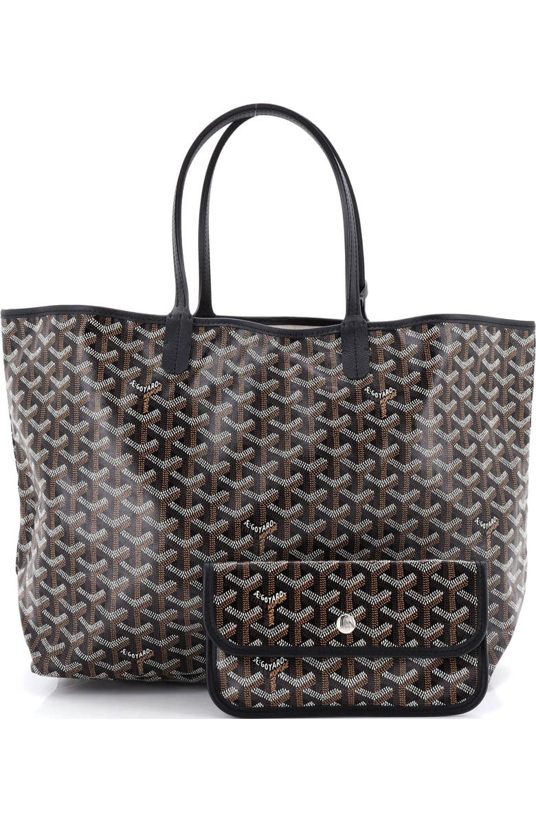 Pre-Owned Goyard Saint Louis Tote Coated Canvas PM, Alternate, color, Black