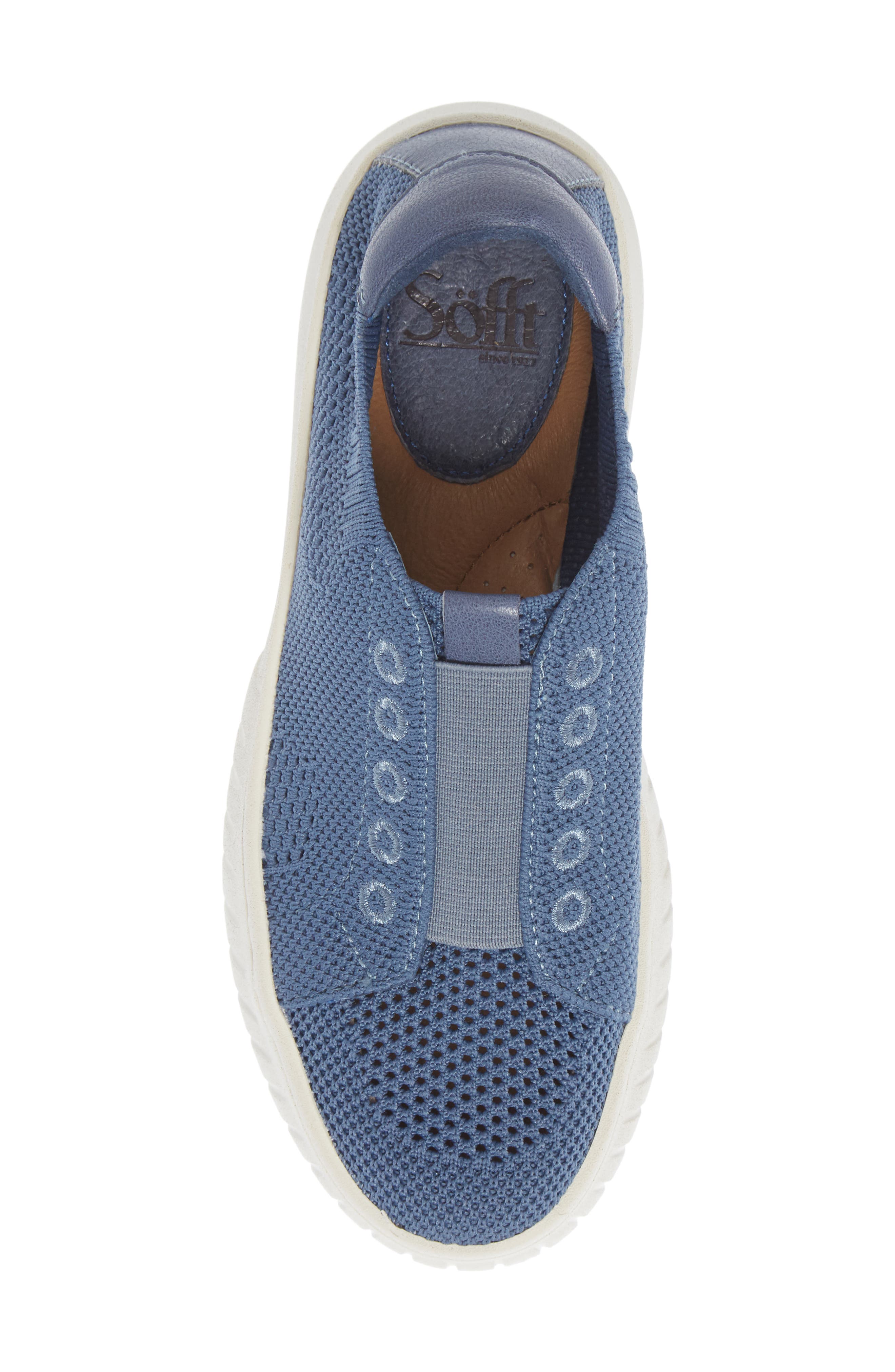 Payton Knit Platform Slip-On Sneaker, Alternate, color, DENIM KNIT FABRIC