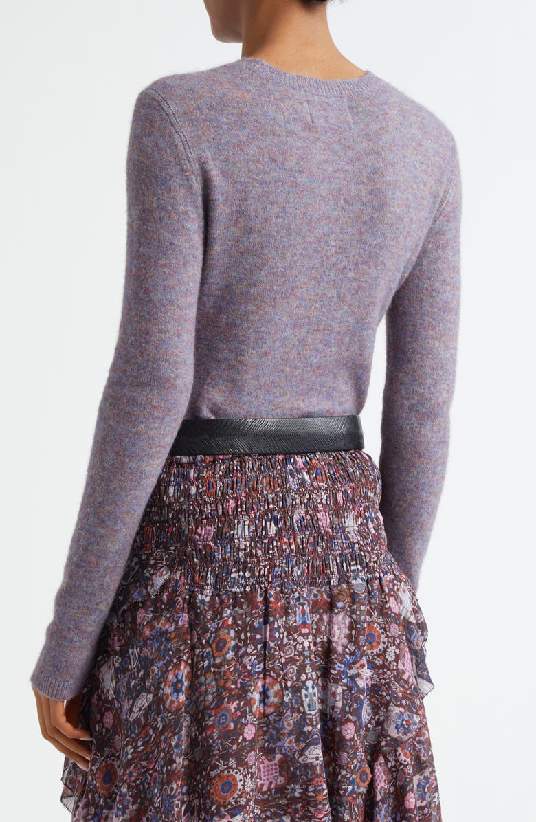Isabel Marant Étoile Obiray Baby Alpaca Blend Crewneck Sweater, Alternate, color, Multicolor/ Blue