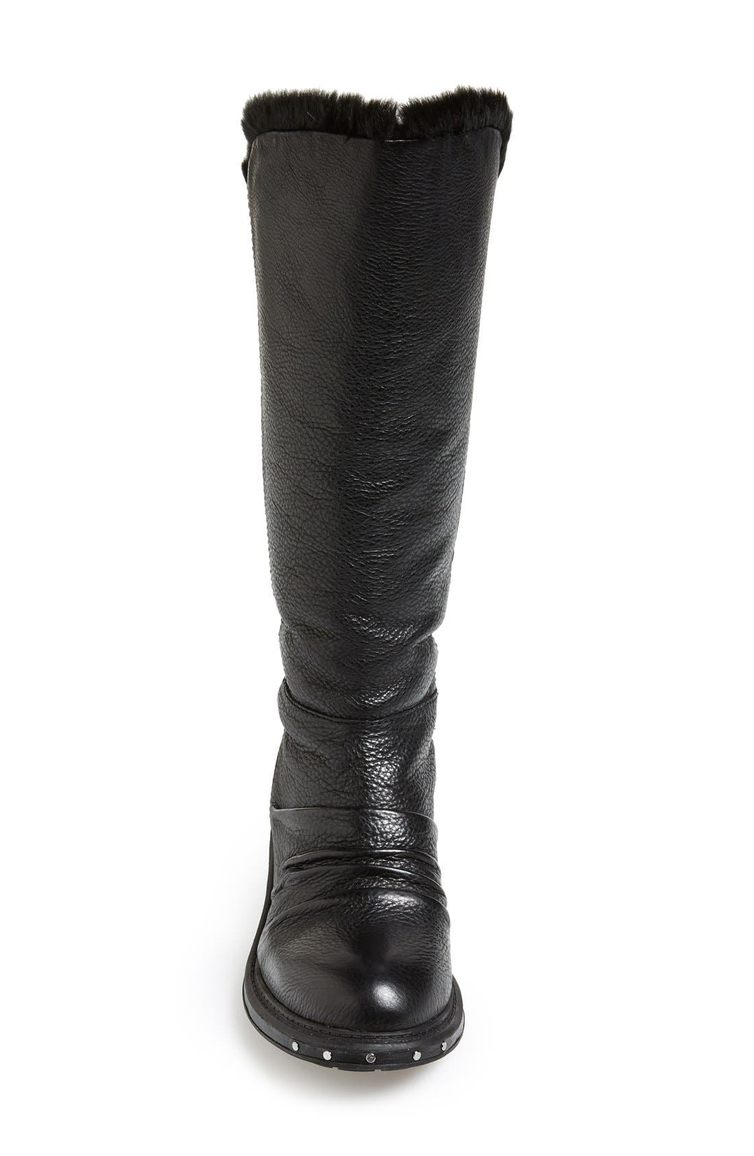 Naya 'Raptor' Leather Tall Boot, Alternate, color, 