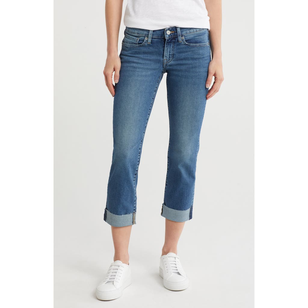 Lucky Brand Sweet Crop Straight Leg Jeans In Blue