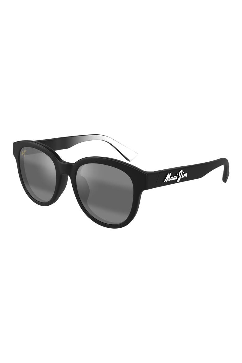 Ihupani AF 53mm PolarizedPlus2® Round Sunglasses, Alternate, color, BLACK