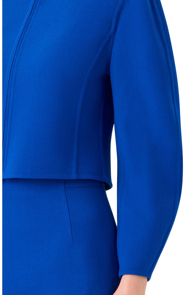 Harriet Crop Wool Blend Zip Jacket, Alternate, color, LAPIS BLUE