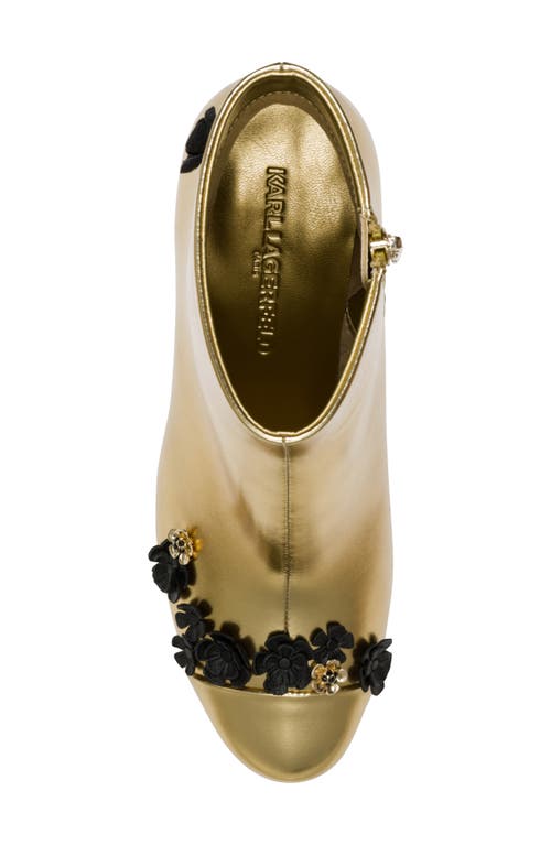 Karl Lagerfeld Paris Dalyn Fleur Embellished Bootie In Multi