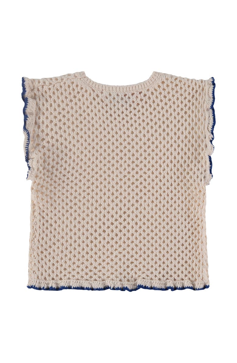 Stains and Stories by Babyface Crochet Ruffle Top, Alternate, color, Off White