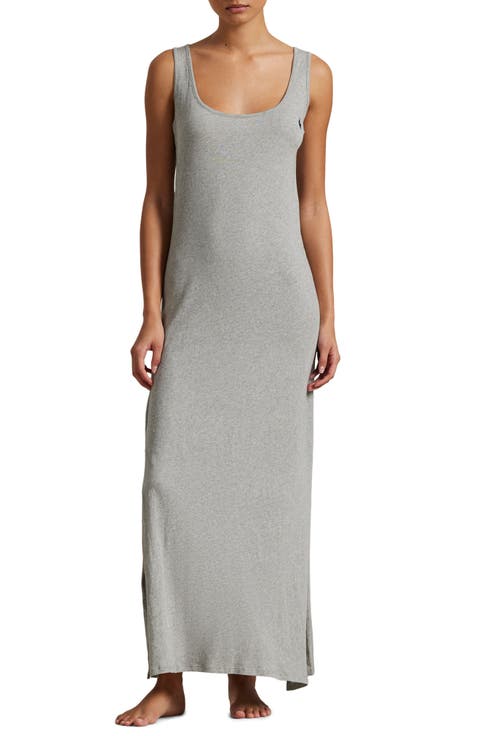 Scoop Neck Sleeveless Cotton Nightgown