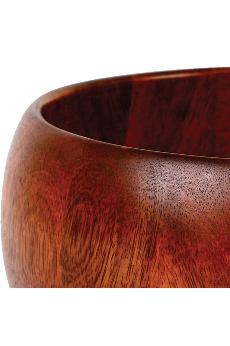 Laroda 3-Piece Salad Bowl Set, Brown Wood, Alternate, color, Brown