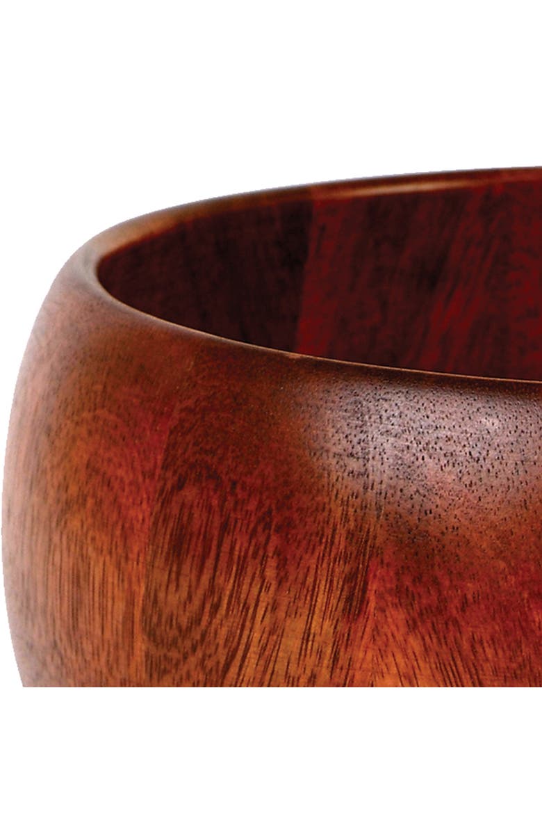 Gibson Home Laroda 3-Piece Salad Bowl Set, Brown Wood, Alternate, color, Brown