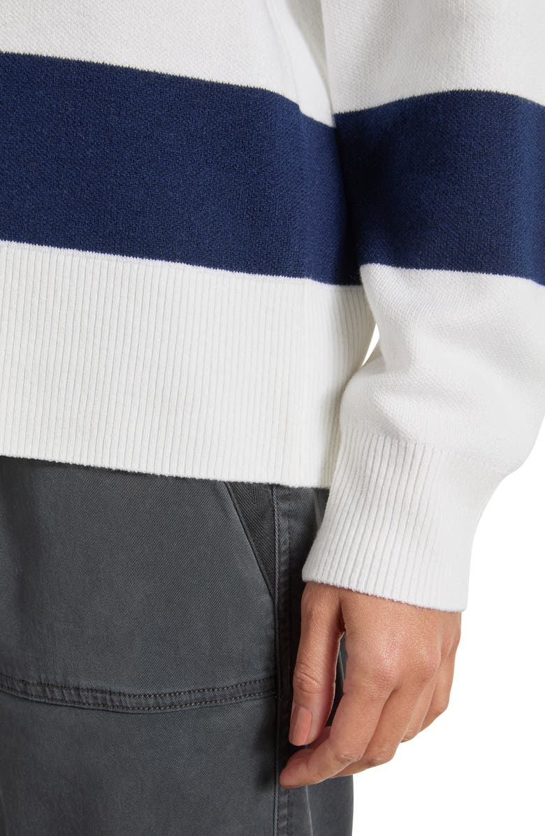 Splendid Livy Stripe Sweater, Alternate, color, Navy/Moonstone