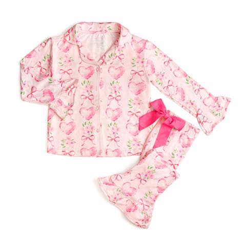 Heart Floral Trellis Valentine's Day Lounge Set (Toddler, Little Kid & Big Kid)
