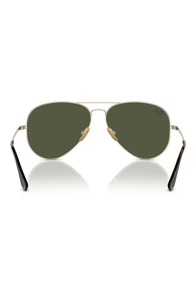 58mm Pilot Aviator Sunglasses, Alternate, color, GOLD FLASH