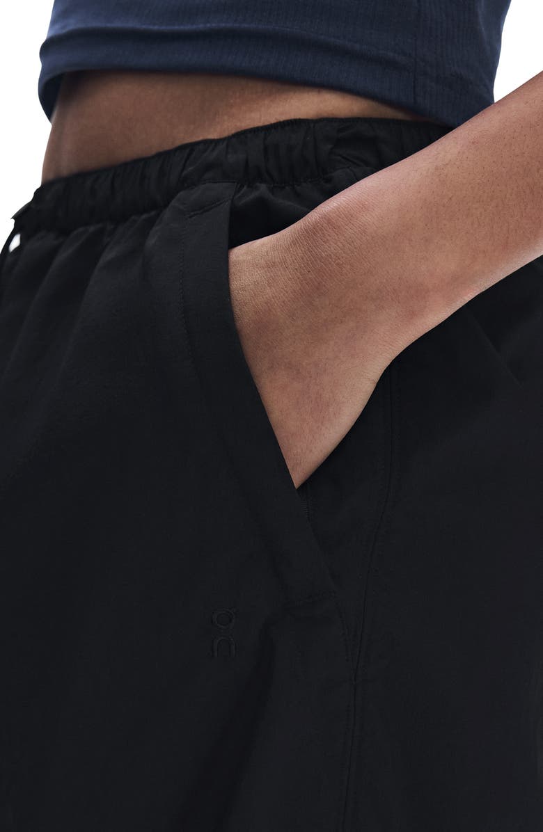 On x Zendaya Drawstring Midi Skirt, Alternate, color, Black