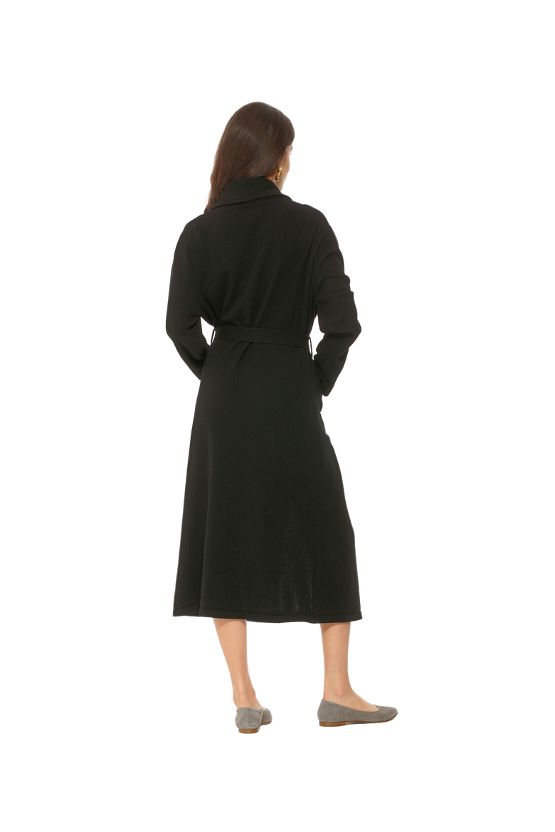 Pure Cashmere Knit Robe, Alternate, color, Black