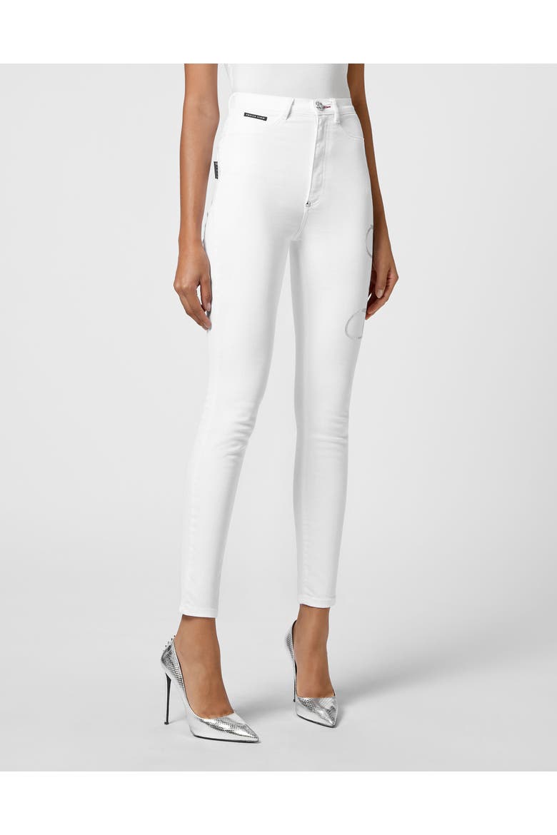 Super High Waist Jegging Women, Main, color, white