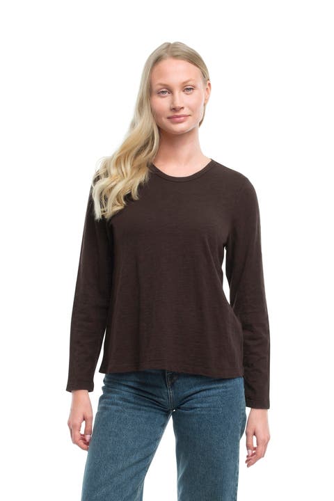 Baby Fit Long Sleeve Shrunken Crew Top