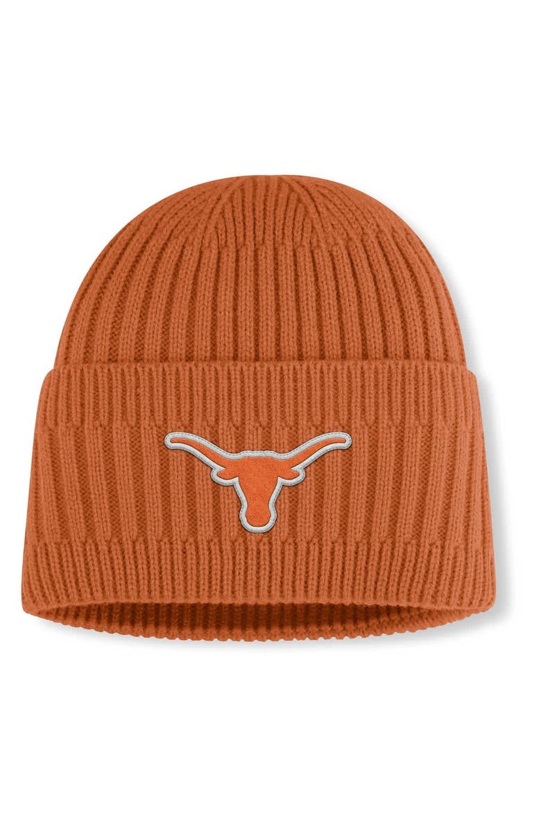 FANATICS Men's Fanatics Texas Orange Texas Longhorns Revery Cuffed Knit Hat, Main, color,