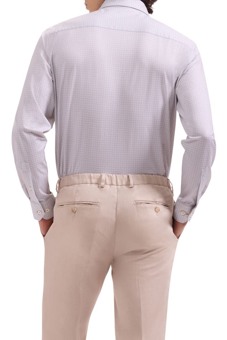 James OoohCotton® Geo Print Button-Up Shirt, Alternate, color, CINNAMON
