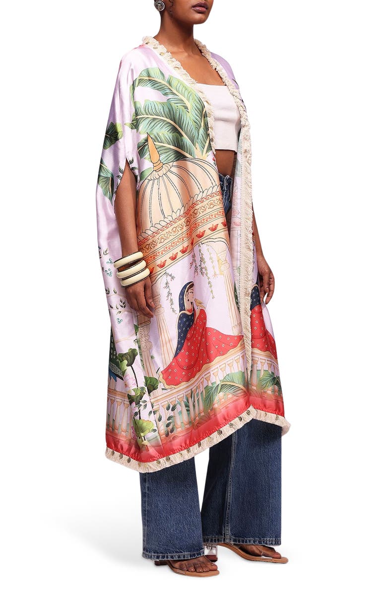 holiCHIC Liyana Reversible Duster, Alternate, color, White