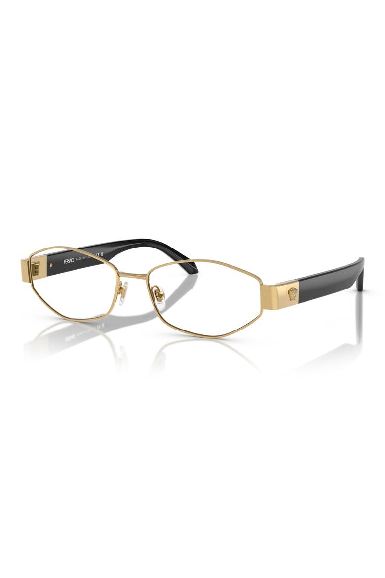 53mm Geometric Optical Glasses, Alternate, color, GOLD