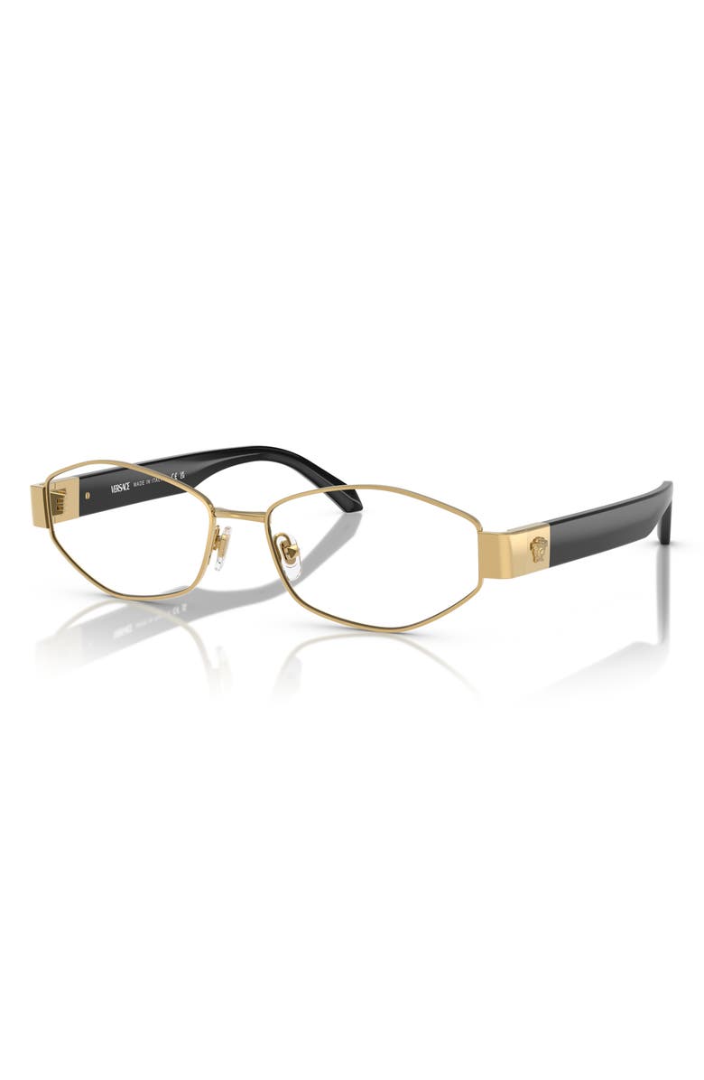 Versace 53mm Geometric Optical Glasses, Alternate, color, 