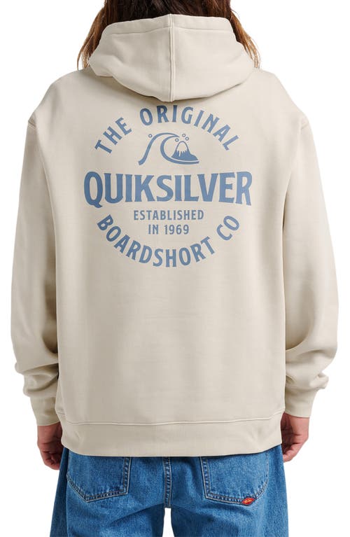 Quiksilver Logo Graphic Hoodie In Gray