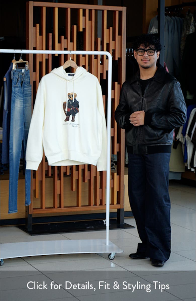 Polo Bear Fleece Graphic Hoodie, sales video thumbnail