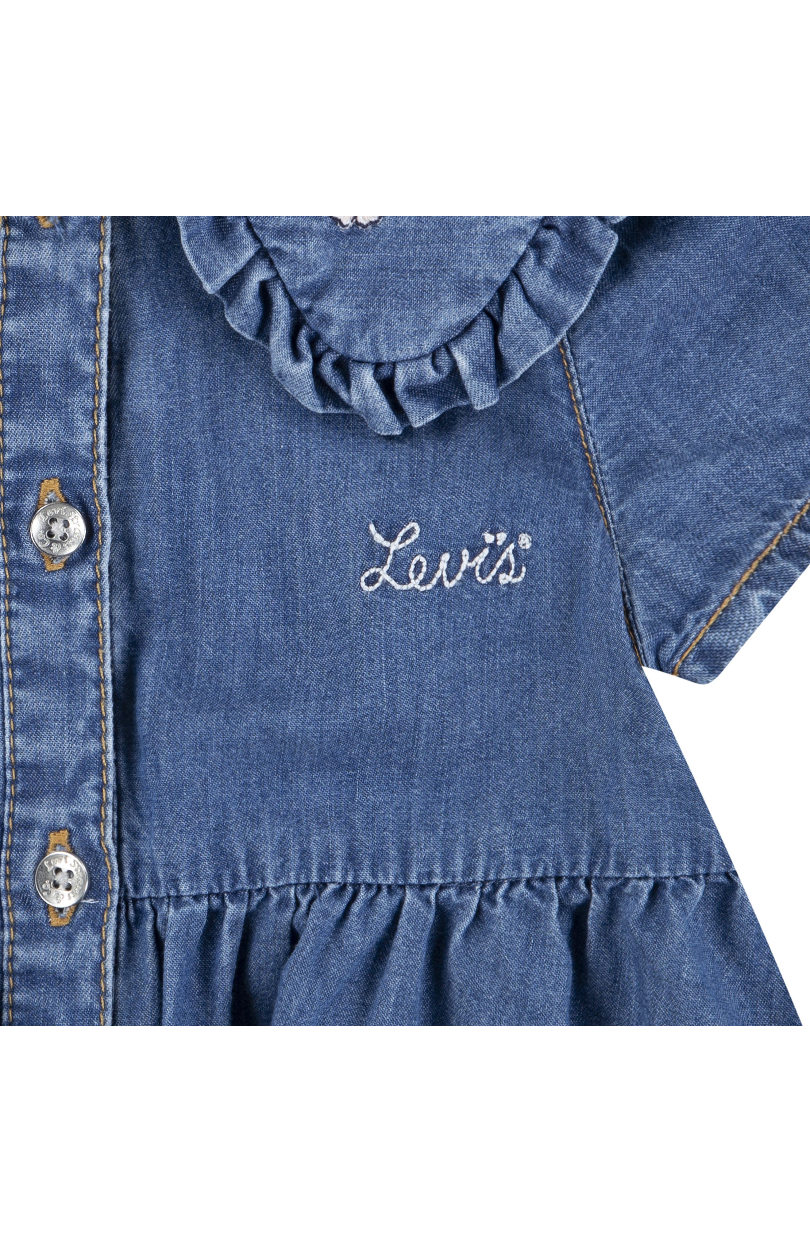 Denim Shirt Dress & Bloomers