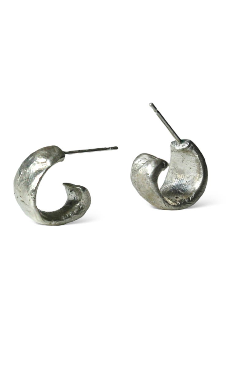 SAINT VAGABOND Ishtar Silver Hoops, Alternate, color, Sterling Silver