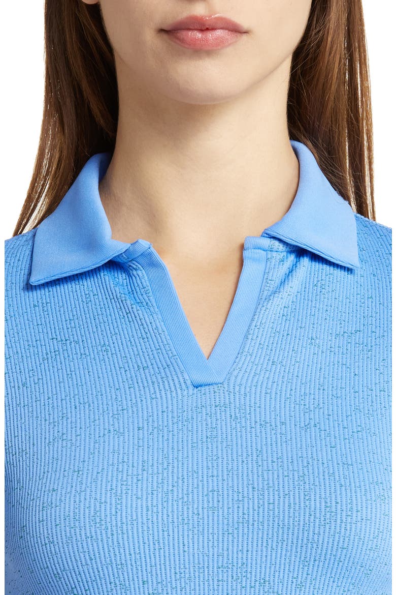 Play Through Seamless Rib Polo, Alternate, color, BLUE REGATTA