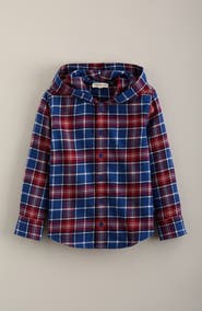 Tucker + Tate Kids' Hooded Plaid Button-Up Flannel Shirt