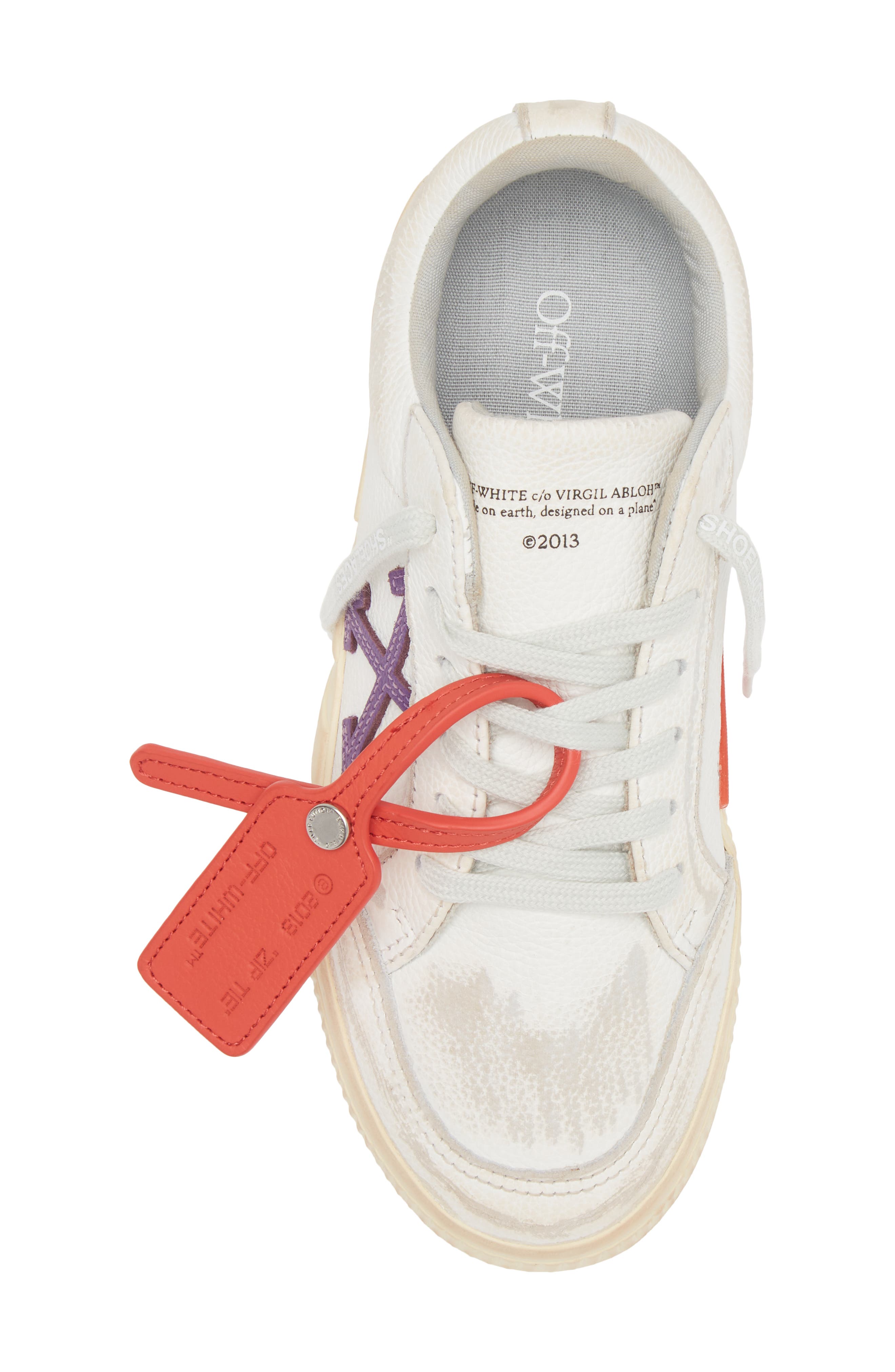Off-White Vulcanized Low Top Sneaker, Alternate, color, 